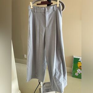 Zara Grey Wide Leg Trousers